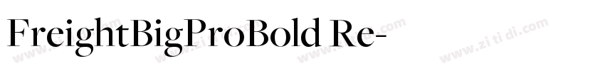 FreightBigProBold Re字体转换